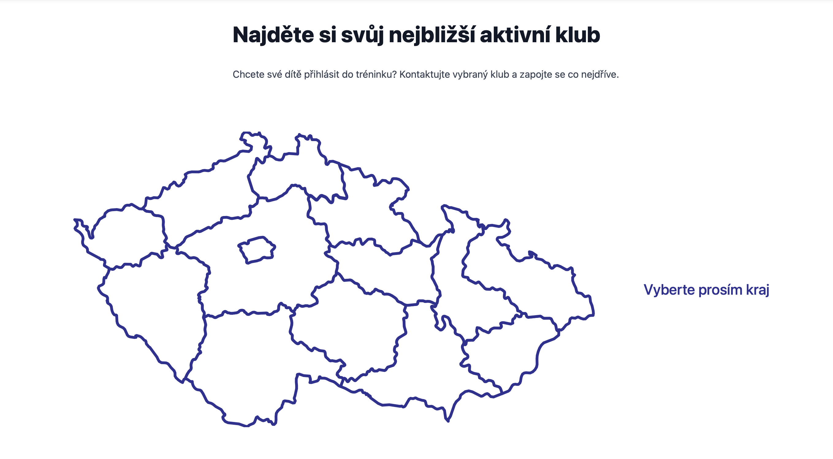 Mapa šermířských klubů
